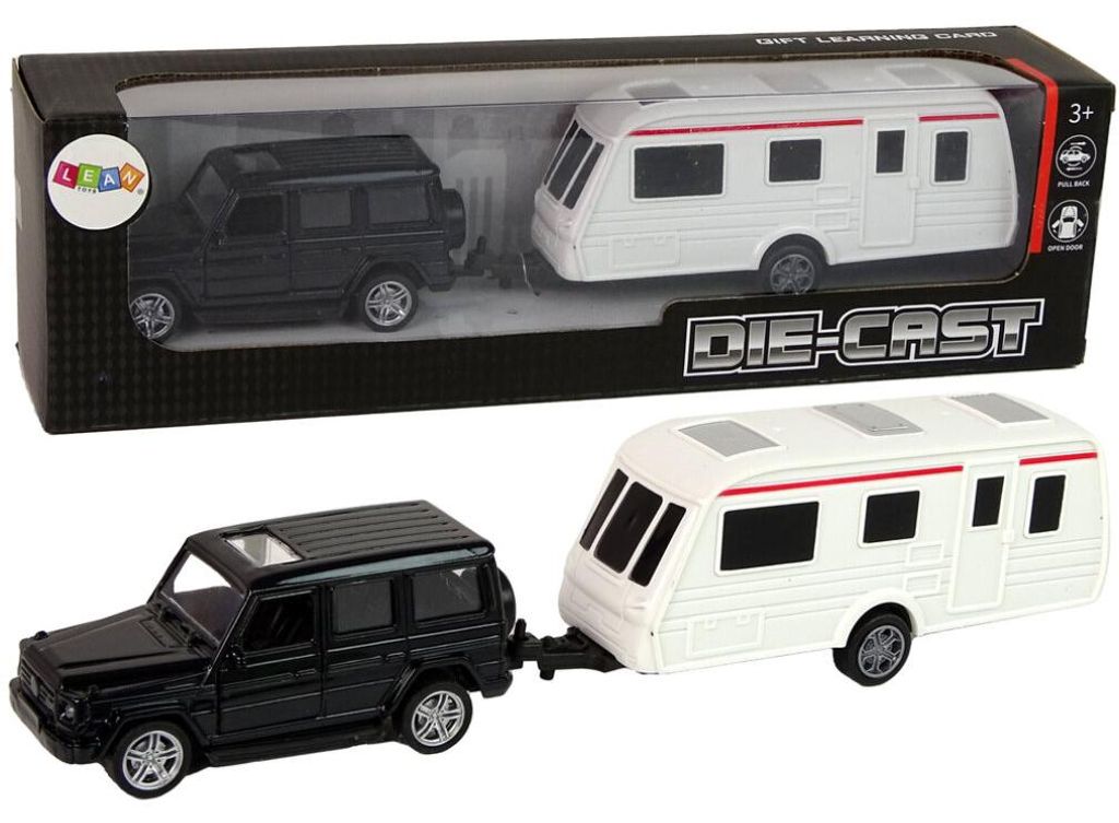 Lean Toys Geländewagen SUV Anhänger Wohnmobil Outdoor Camping Fahrzeug Spielzeug, Größe:UNIVERSAL