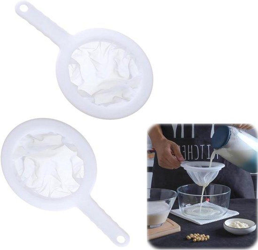 Ultrafeine Filter-Set mit 200-Mesh-Netz - 2 Stück, ideal für Kaffee-, Saft-, Tee- und Milchfilterung