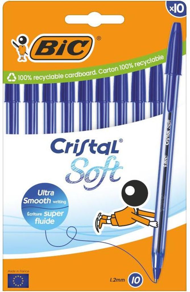 BIC 516357 Kugelschreiber Blau Stick-Kugelschreiber 10 Stück(e)