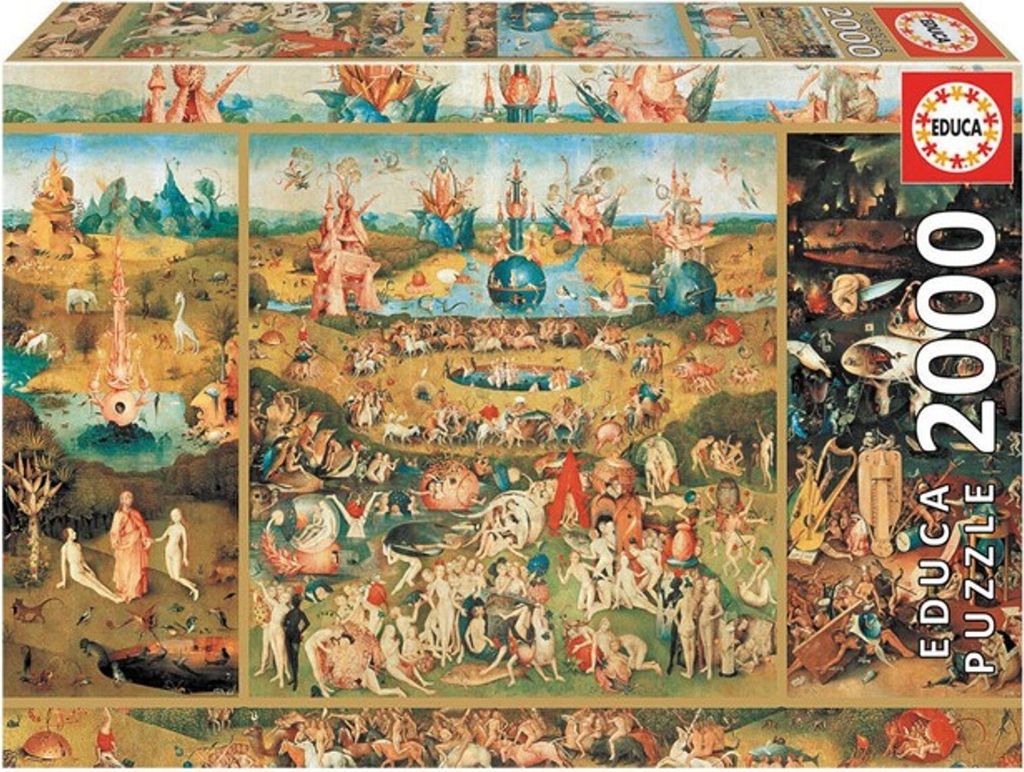 Educa Puzzle 9218505 - Záhrada pôžitkov - 2000 dielikov Obrázok produktu 