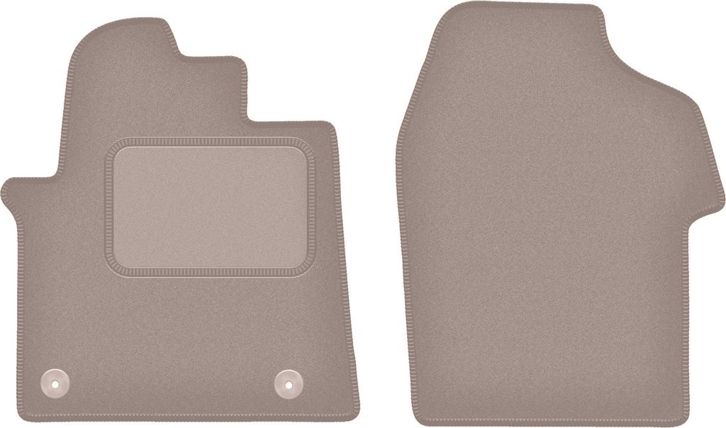Velours-Autoteppiche für: Fiat Talento Lieferwagen (2016-) Beige