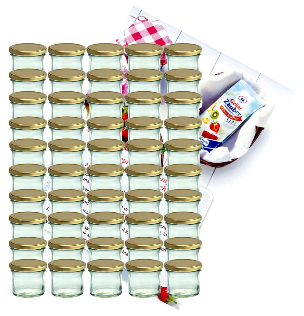 50er Set Sturzglas 125 ml Marmeladenglas Einweckglas To 66 Produktbild 