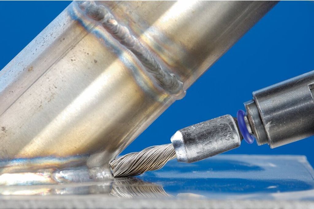 PFERD TOOLS SINGLETWIST INOX-TOTAL Pinselbürste gezopft PBGSIT Ø10mm Schaft-Ø6 mm Edelstahl-Draht-Ø0,35
