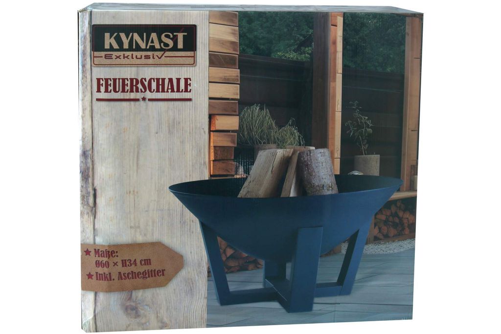 Kynast Hochrand Feuerschale Stahl schwarz 60 x 34 cm Garten Produktbild 5