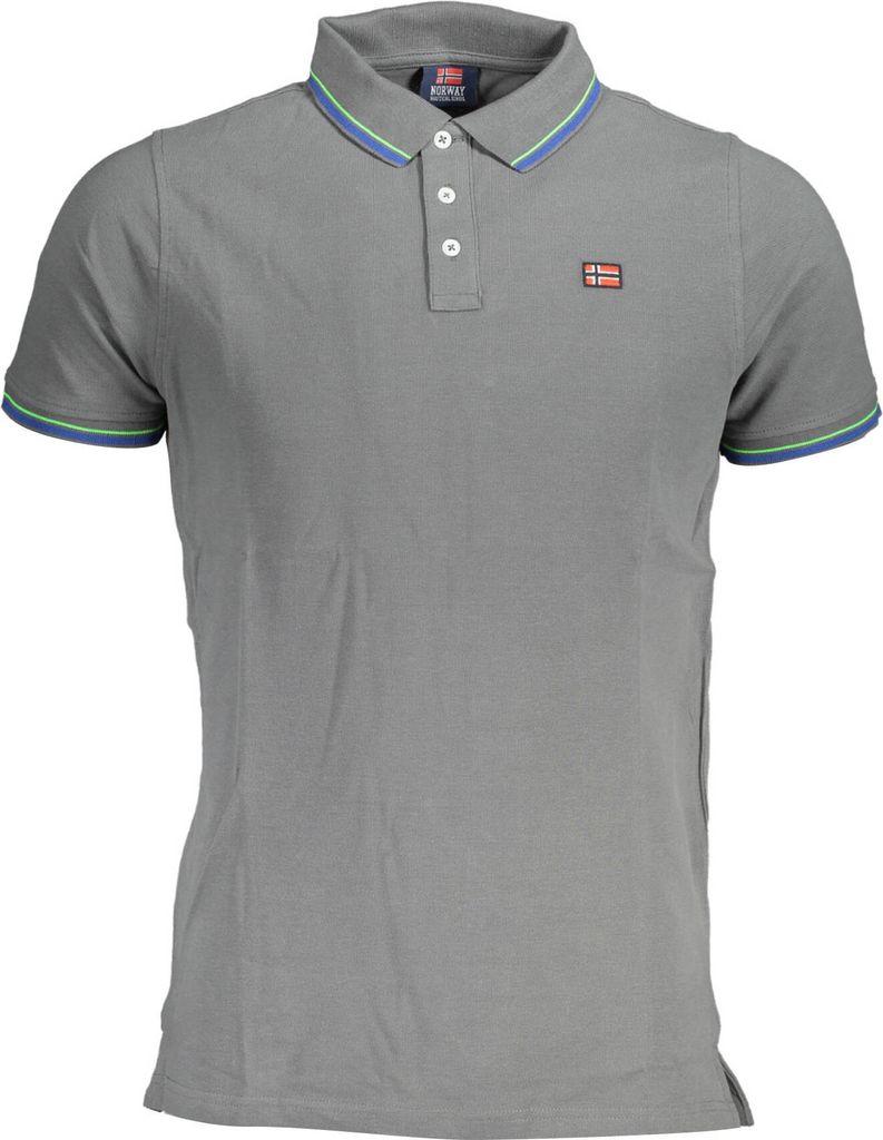 NORWAY 1963 Herren KURZARM-POLOSHIRT Grau 838862_FE93EC6_GRIGIOREVE : Größe - 2XL Größe: 2XL