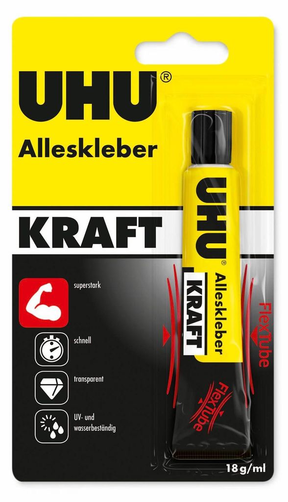 UHU Alleskleber Kraft Flextube 18g Blister Produktbild 