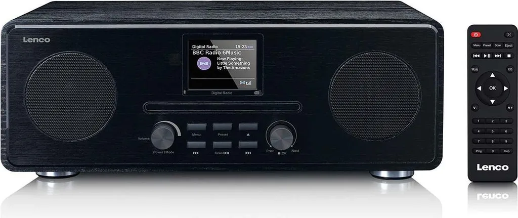 Chaîne Hifi Compacte Lenco DAR-061BK avec Radio Numérique et Bluetooth