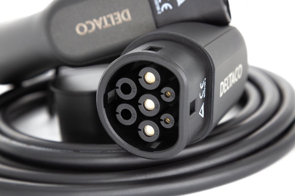 DELTACO e-Charge, Kabeltyp 2 - Typ 2, 1-phasig, 16A, 10M Produktbild 7