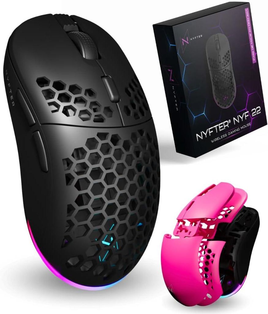 Kabellose Maus,Niedliche Optische Hamsterform Maus, 1200 DPI Rauschunterdrückung Ultra Portable Travel Mouse, 2,4 GHz mit USB Unifying Receiver