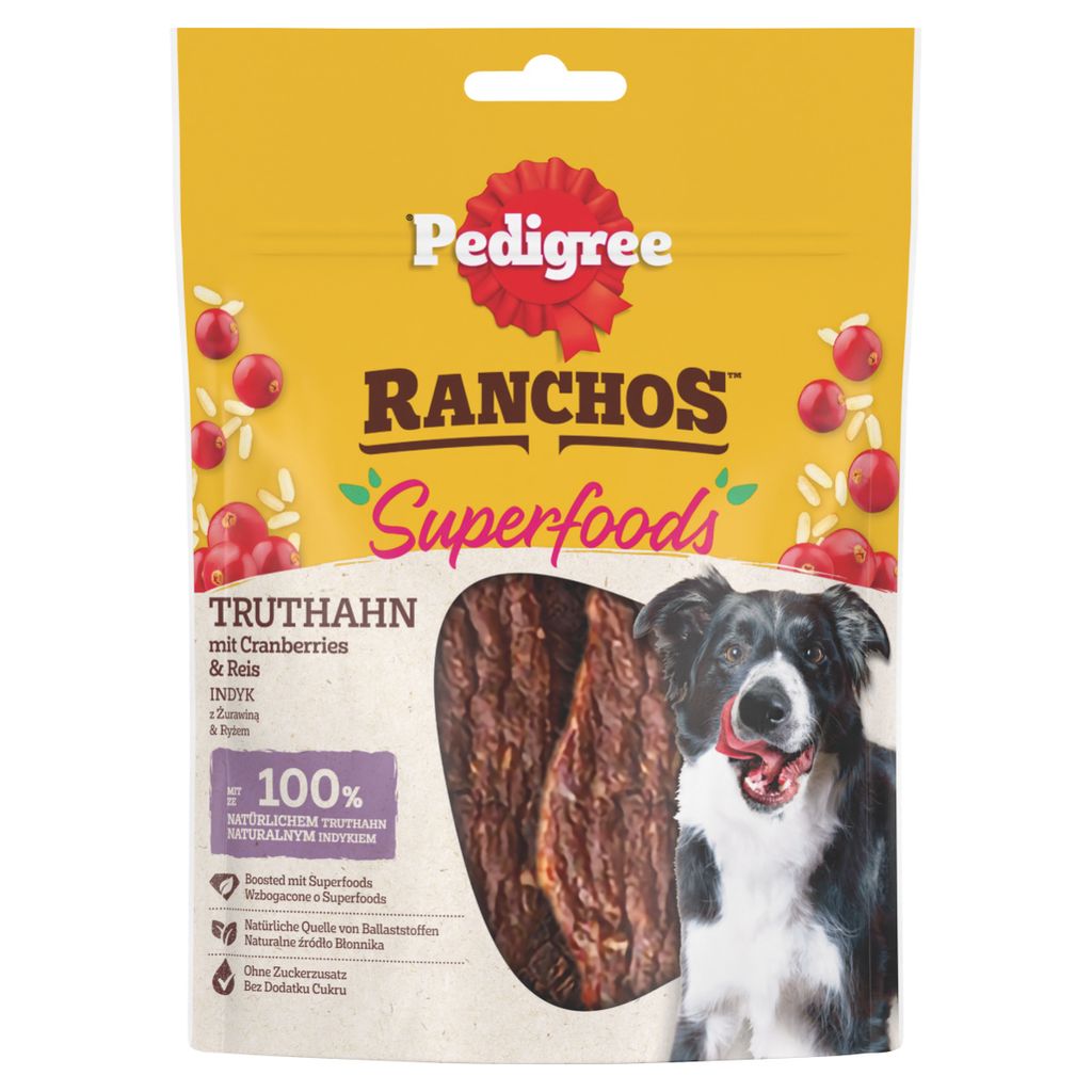 7x Pedigree Ranchos Superfoods indyk żurawina ryż 70g Zdjęcie produktu 