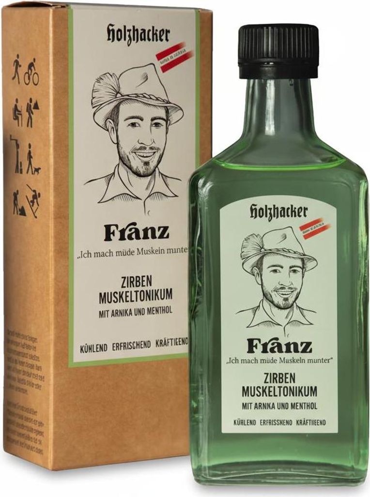Holzhacker Zirben Muskeltonikum Franz 250 ml na príjemnú Obrázok produktu 