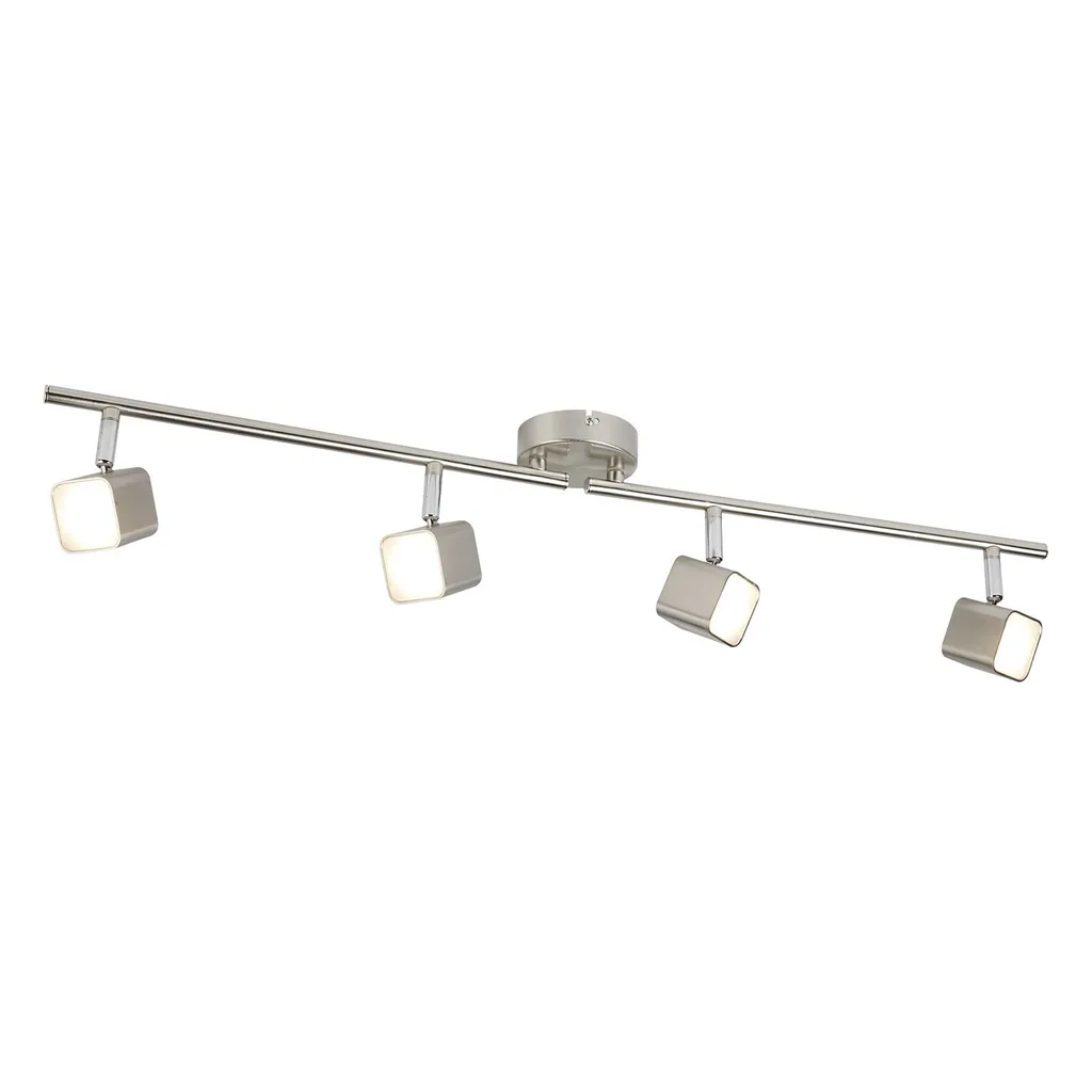 Rampe de spots LED de cuisine orientables plafonnier design noir mat