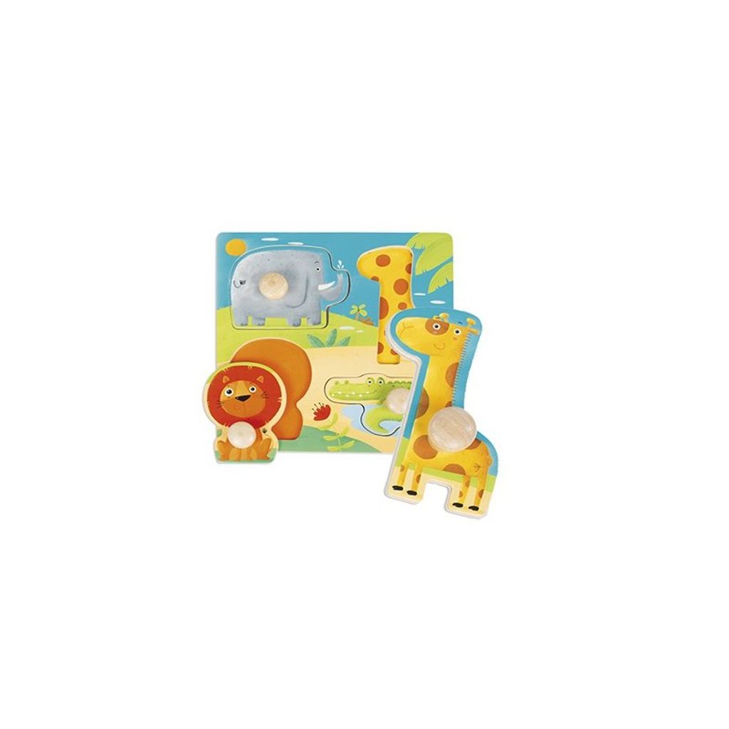 Goula Holzpuzzle Dschungeltiere 4-teilig