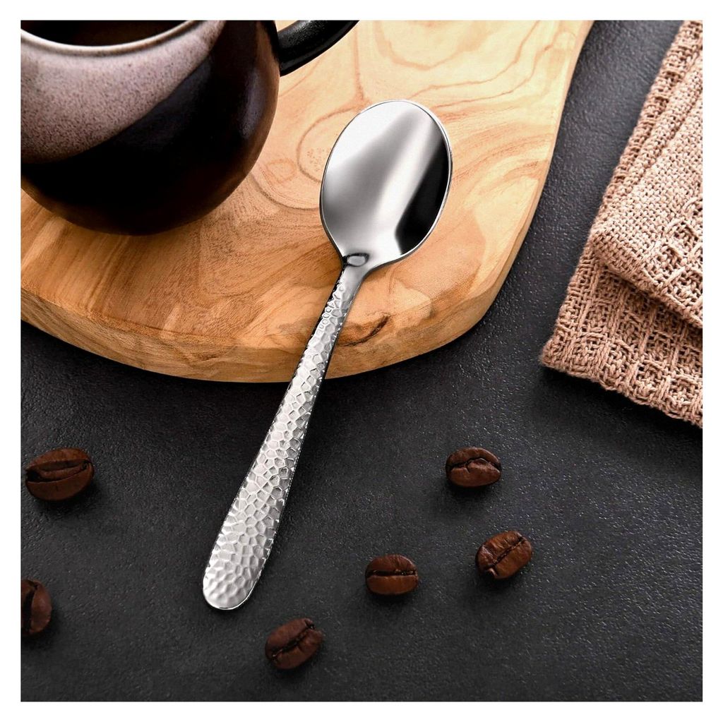 Espressolöffel Gent, 6 Stück, spülmaschinenfest, kleiner Löffel aus Edelstahl