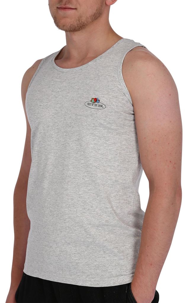 Fruit of the Loom ärmelloses T-Shirt mit Vintage-Logo Produktbild 