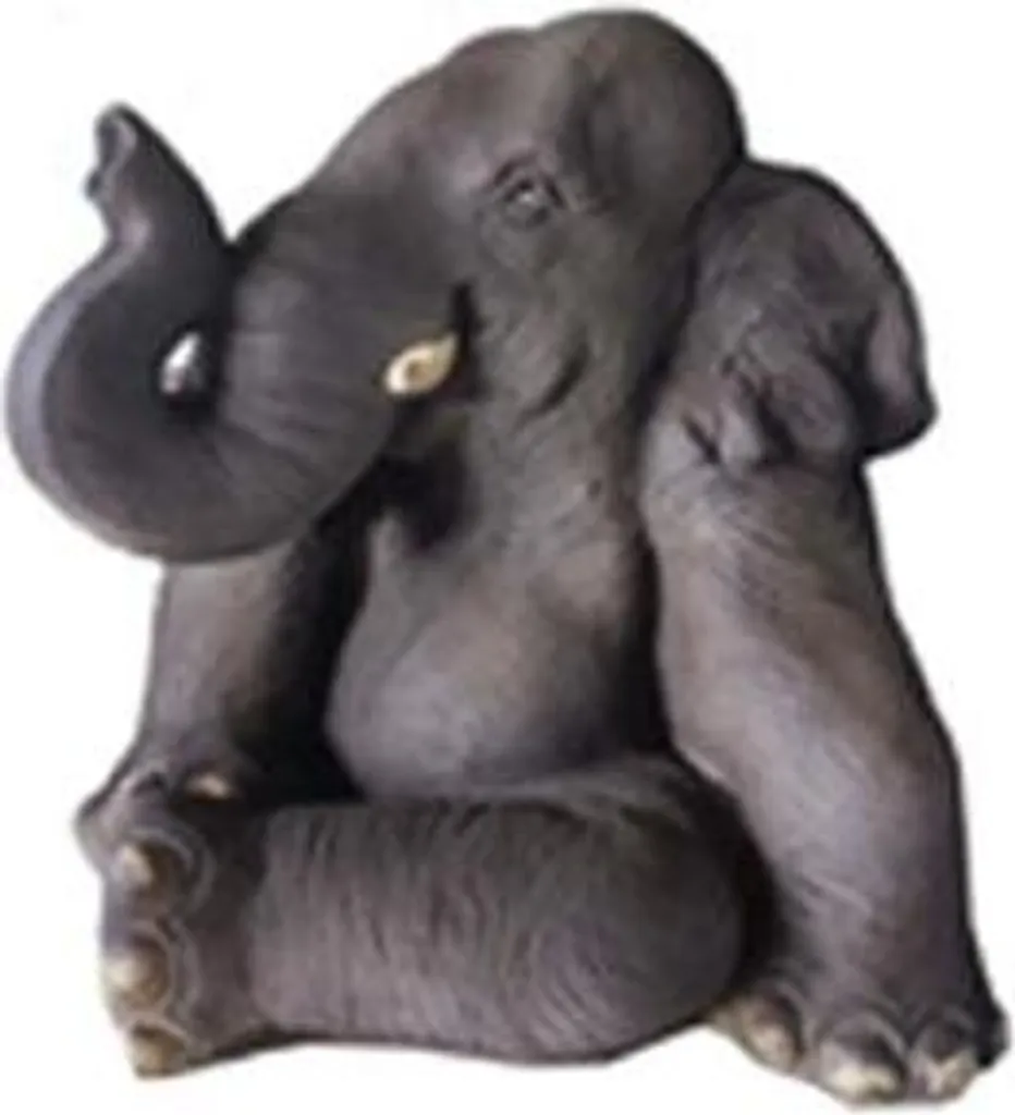 Statue Éléphant 51cm Incassable en Résine - Déco Intérieure Sans Souci