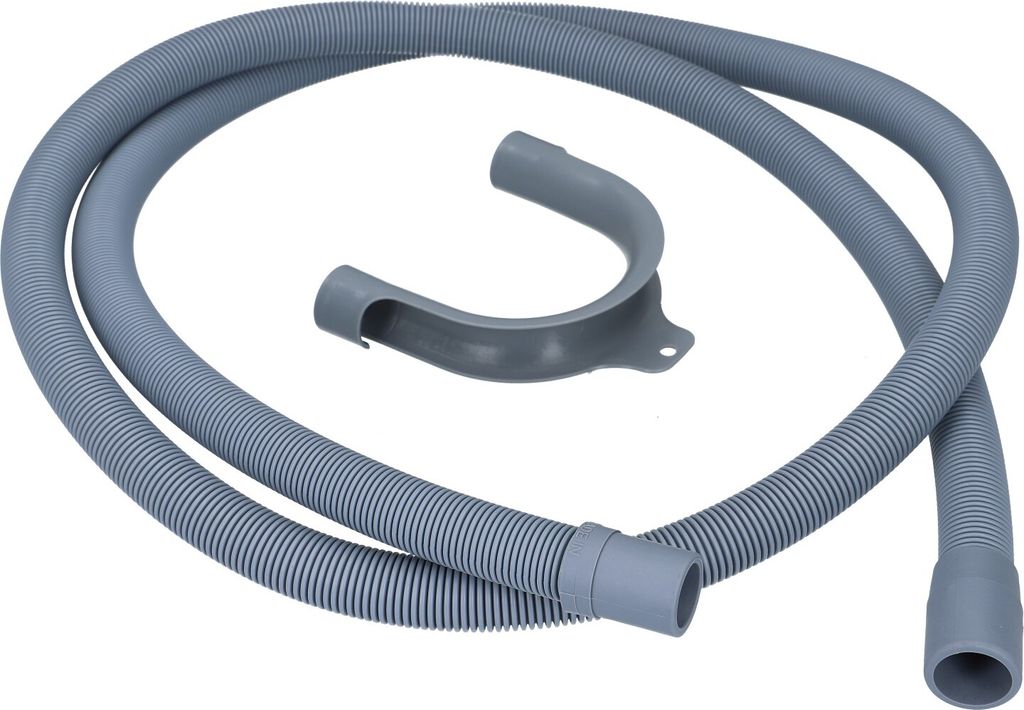 Europart Ablaufschlauch Universal gerade/gerade 19/22 mm 2,0m für Waschmaschine Geschirrspüler