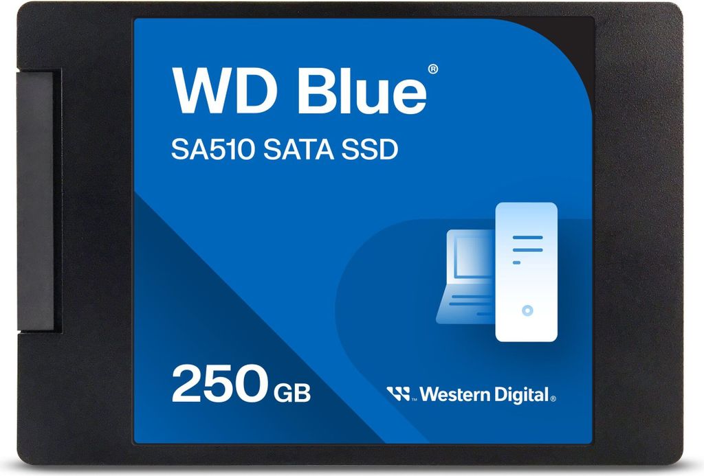 SSD WD Blue 2,5" (6.4cm) 250GB SATA3 SA510 7mm interne Image du produit 