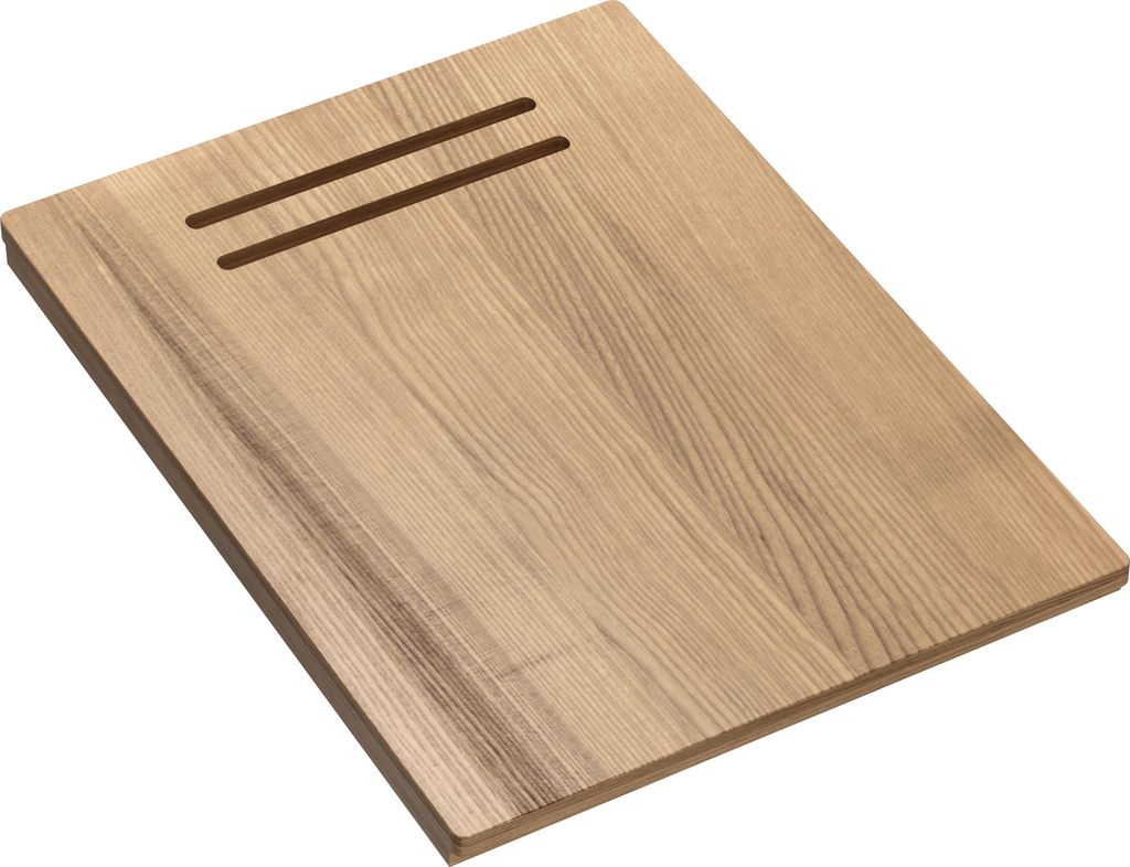 QUADRON Hochwertiges Schneidebrett aus Holz - 38x28x2 cm - Großes Schneidebrett aus Esche - Holzbrett für die Küche – Küchenbrett