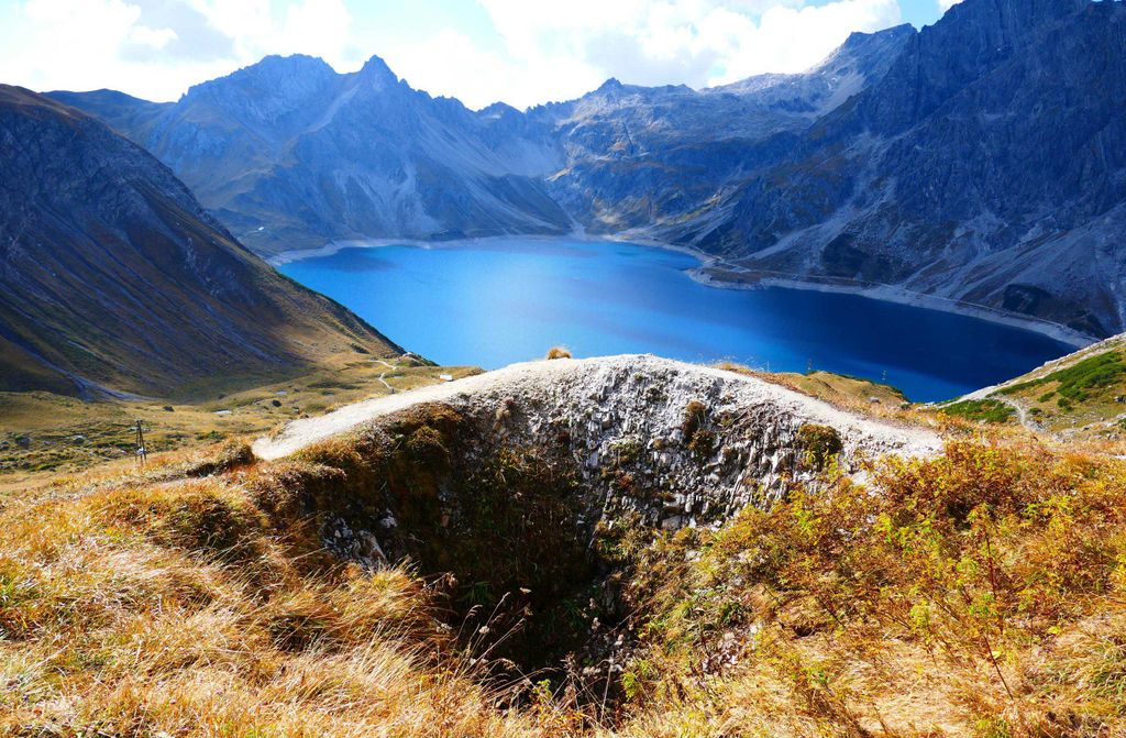 hansepuzzle 25036 - Lünersee Puzzle, 500 Teile, Natur, 46,0 x 30,0cm mit hochwertiger Aufbewahrung, Kartonbox und wiederverschließbarem Beutel