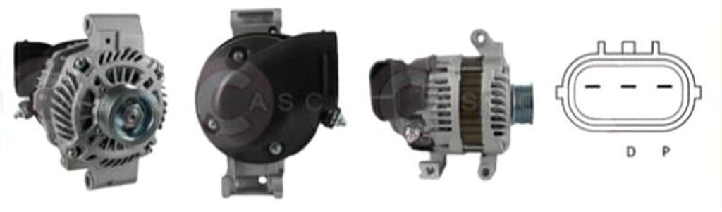 CASCO CAL35246AS Lichtmaschine Generator LiMa 100A 12V für MAZDA 6 Kombi (GH) 6 Station Wagon (GY) 6 Schrägheck (GH) MX-5 III (NC) 6 (GG) 6 Hatch...