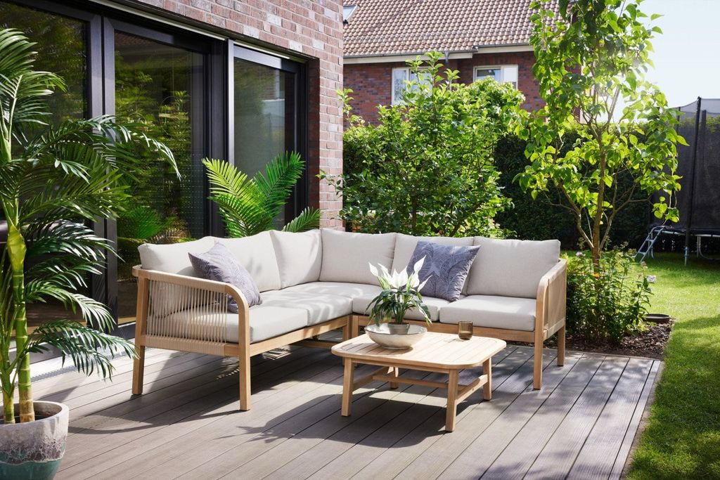 Primaster Gartenmöbel-Set Leros Holz Produktbild 
