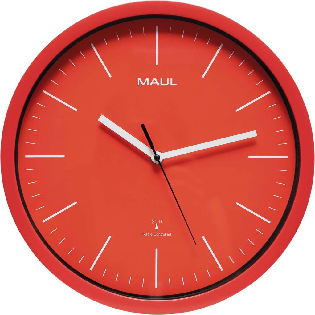 MAUL Wanduhr MAULjump Ø 31 x 4.2 cm funkgesteuert Produktbild 