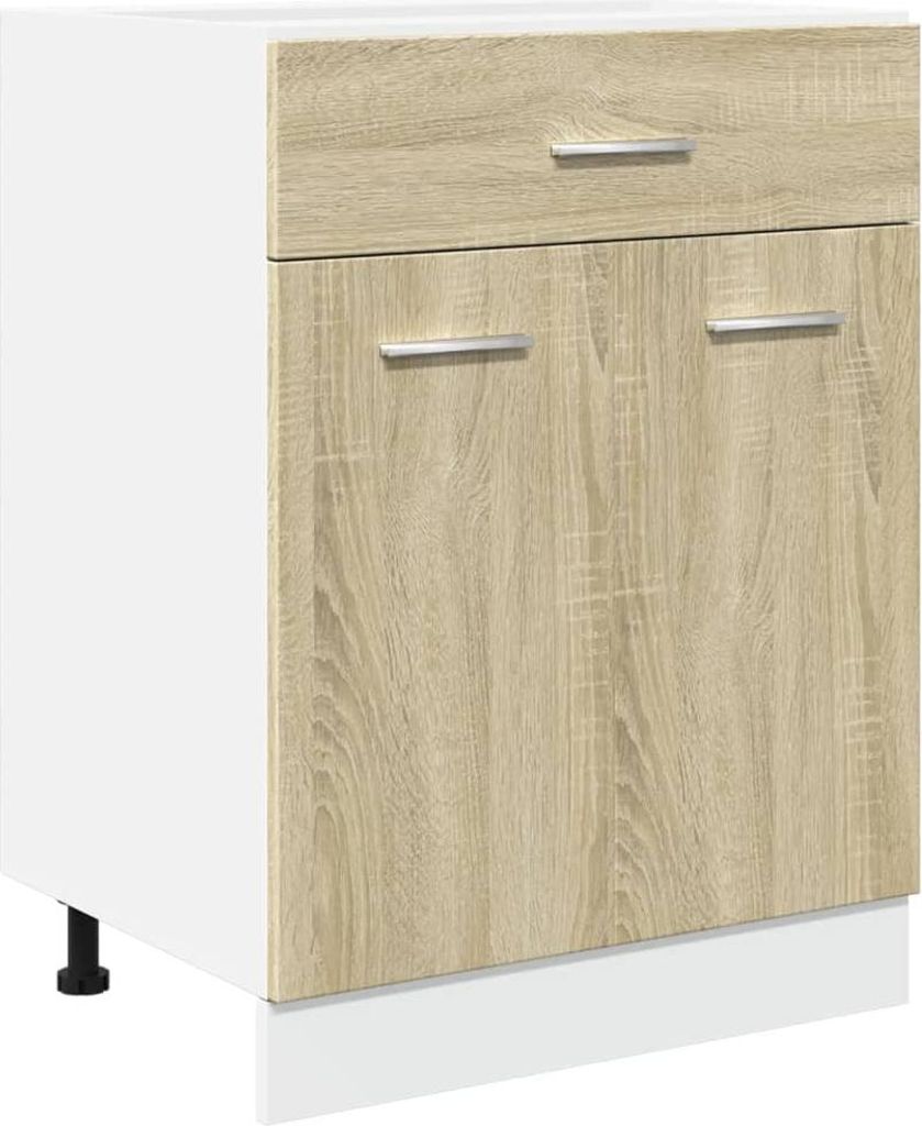 vidaXL Armoire basse à tiroirs Lyon Chêne Sonoma 60x46x81,5 Image du produit 