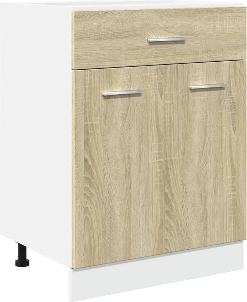 Rangement gain de place Lyon 60 cm : fini le désordre en chêne Sonoma