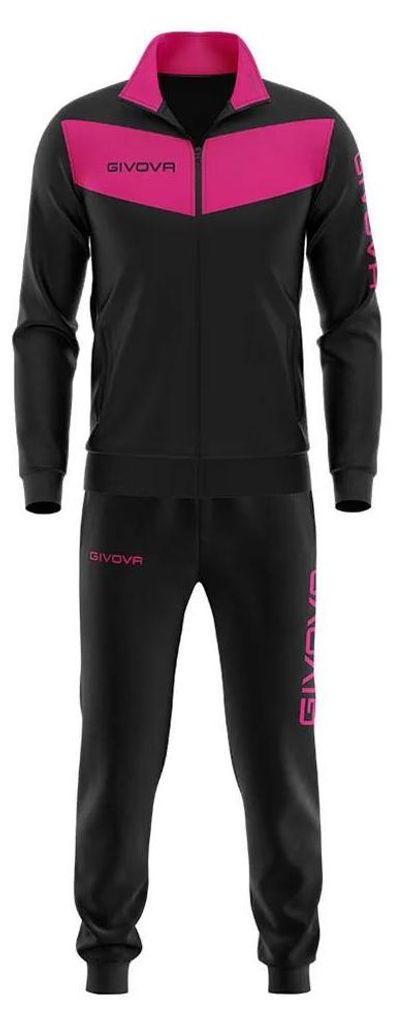 Givova Visa Fluo Trainingsanzug Schwarz,Rosa M Mann Schwarz,Rosa M