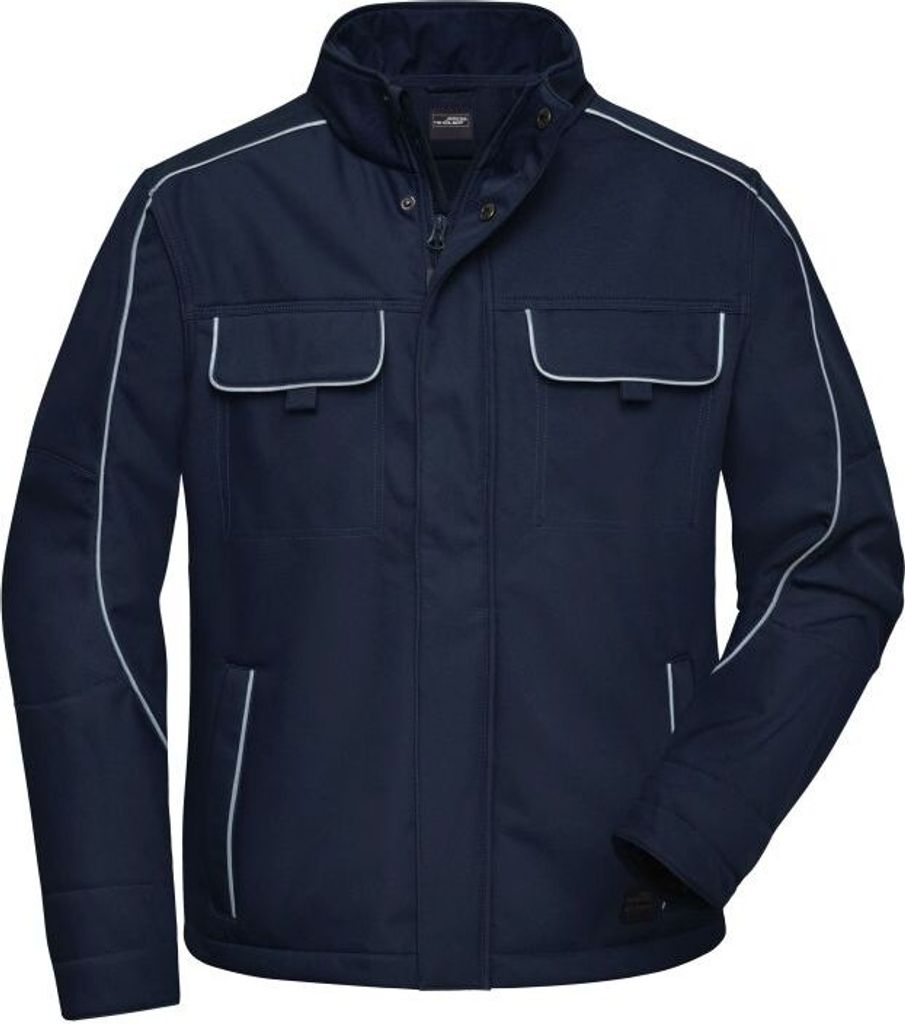 Workwear Softshell Jacket - SOLID - navy, Gr. XXL