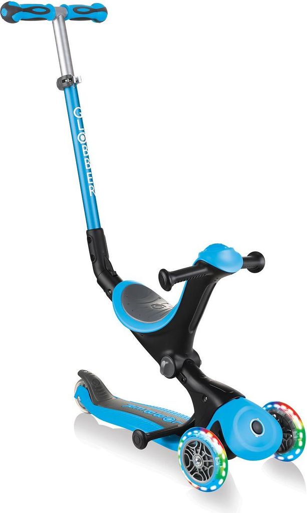 GLOBBER GO-UP DELUXE LIGHTS – 3 in 1 Dreirad, 120/80 mm, Produktbild 