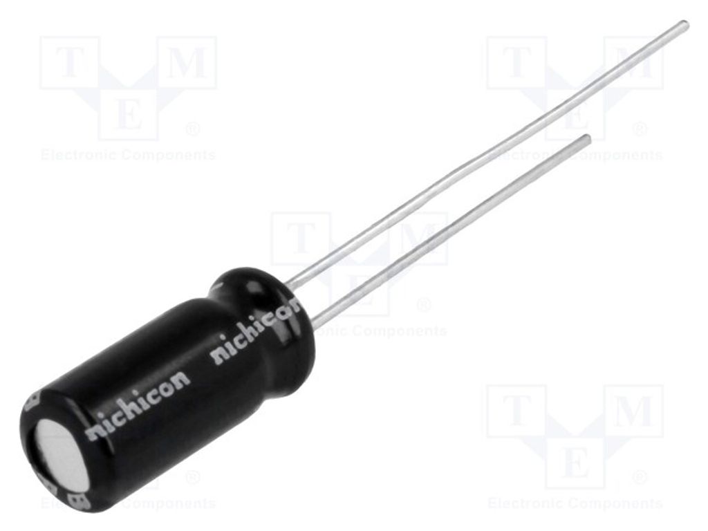 2x Kondensator: elektrolytisch 220uF THT bipolar 63VDC Ø16x25mm UEP1J221MHD Elekt