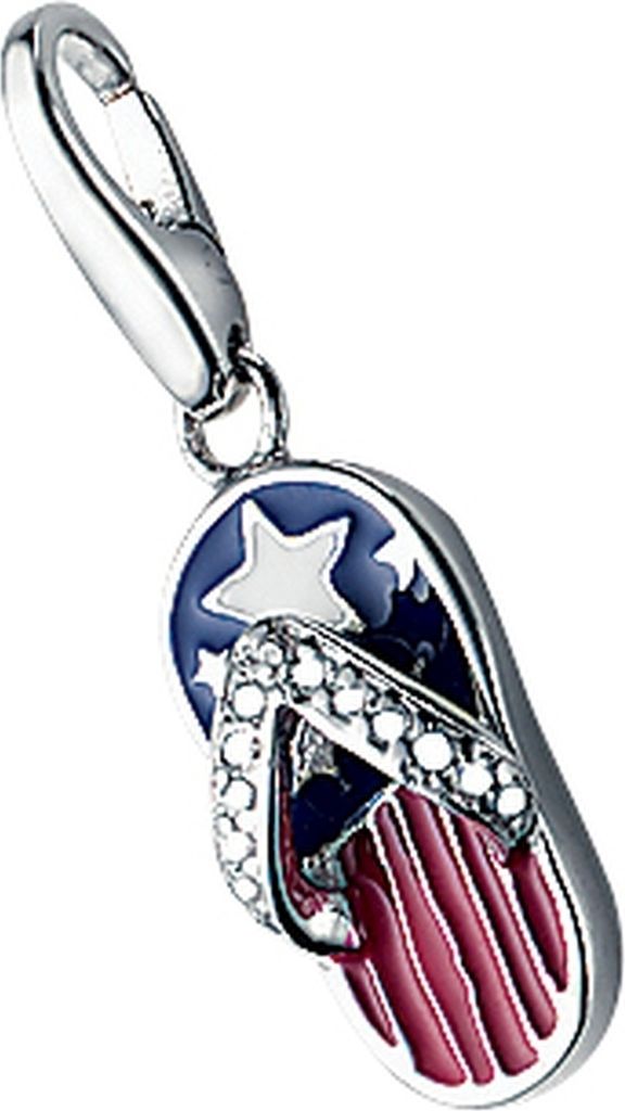 Charm Giorgio Martello Milano Flipflop Amerika Look, Silber Produktbild 