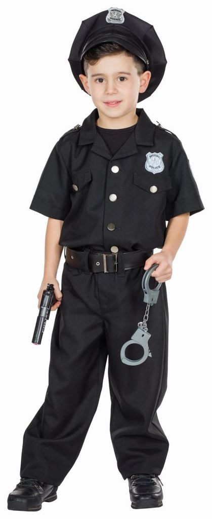 Karneval Kinder Kostüm Polizei Weste als Polizist verkleiden 