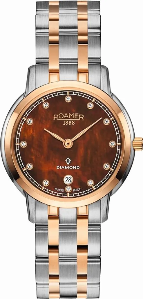 Montre de Soirée Roamer Femme Or Rose et Diamants pour Look Chic 2026