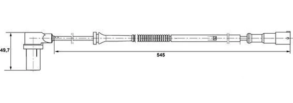 Sensore ABS Daewoo Nubira Bosch 0 265 006 594 | Codice OE 96283018