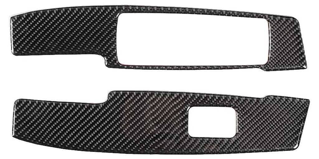 2PCS Autofensterheber-Panel-Trim-Abdeckungsaufkleber Passend für Mercedes W204 C-Klasse 2007-2013