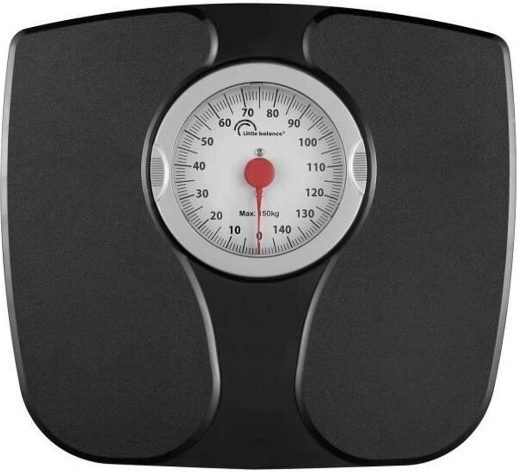 Personenwaage - LITTLE BALANCE - 8727 - Confort 150 - Mechanische Waage - 150 kg / 1 kg - Schwarz