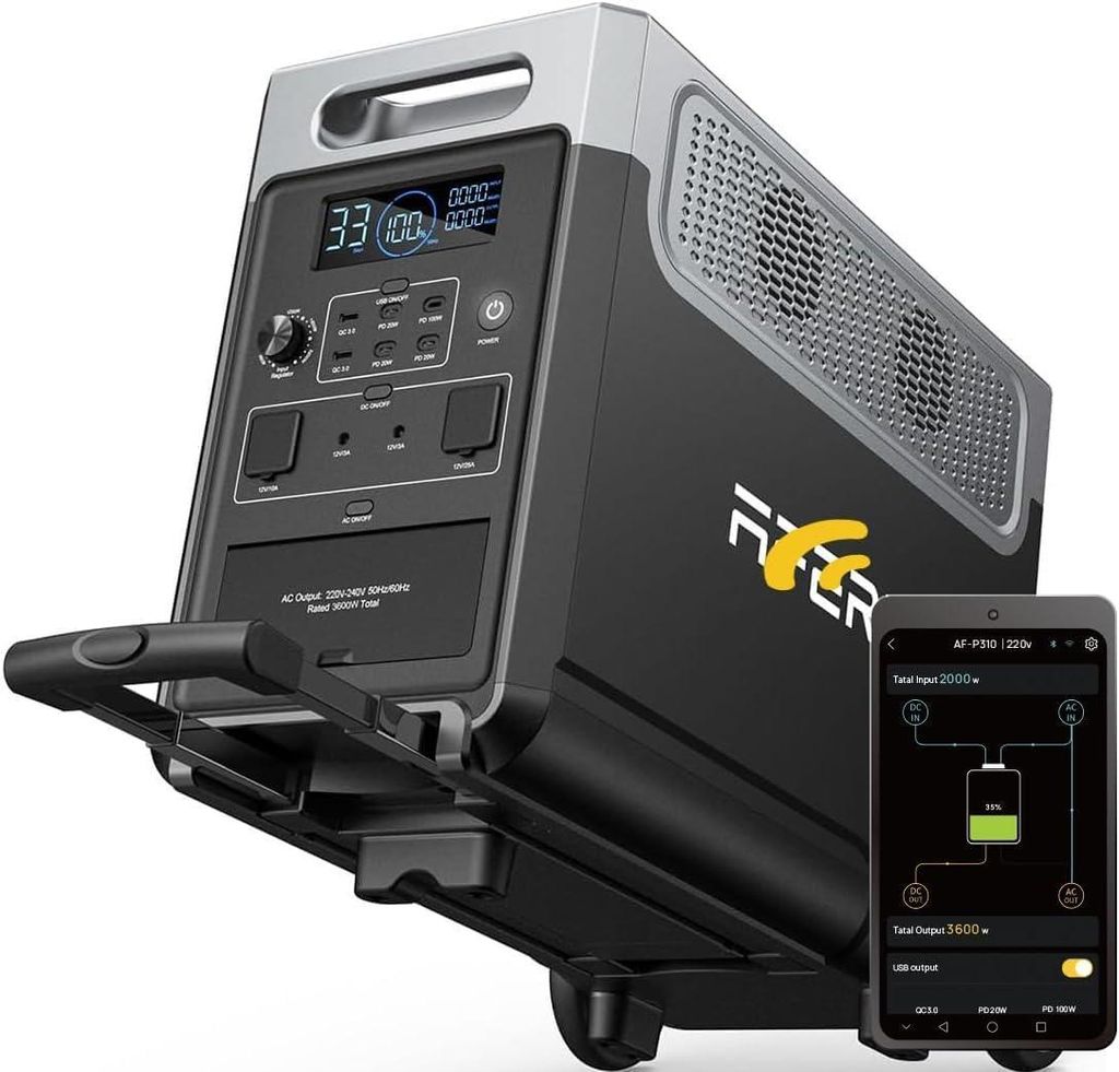 AFERIY P310 Pro Przenośna stacja zasilania 3600 W 3840 Wh Zdjęcie produktu 