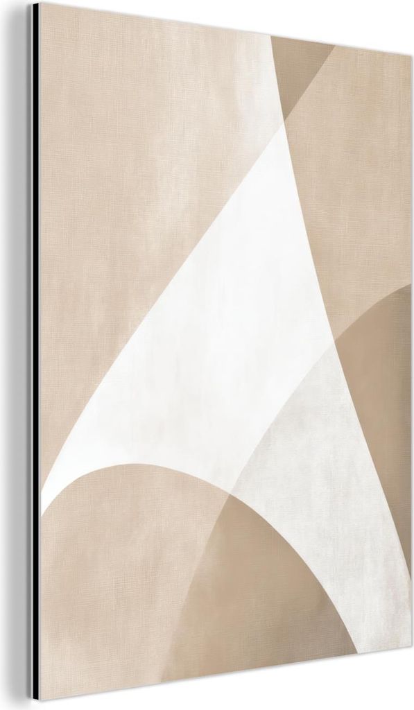 MuchoWow Wanddekoration Metall Metallbild Wandkunst 90x120 cm Glatte Oberflächen - Harmonisch - Wellenförmig MuchoWow Aluminium Gemälde - Indust...