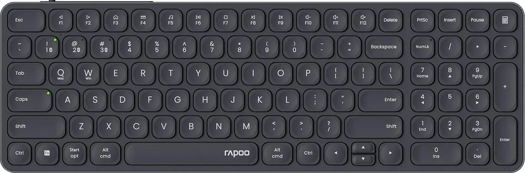 Clavier sans fil RAPOO E9710M.DE ultra-plat en aluminium Dark Grey