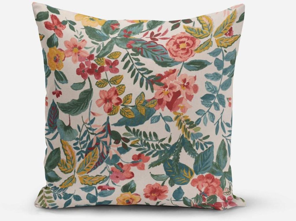 SCHÖNER LEBEN. Kissenhülle STUDIO G Panama Posy Blush bunt Größe 50x50cm (HxB) 50x50cm (HxB) Größe