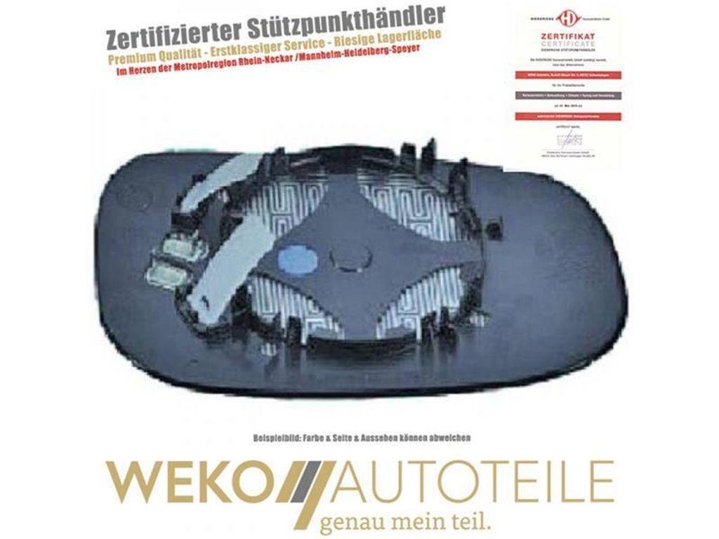 Spiegelglas Außenspiegel links DIEDERICHS 7660027 für VOLVO