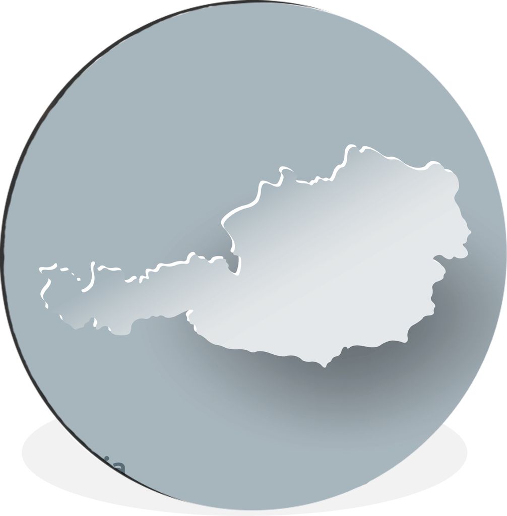 MuchoWow - Mauerkreis - Wandbilder - Runde Bild - Bild aus Aluminium - Schlafzimmer - Wohnzimmerdekoration - Wand Dekoration