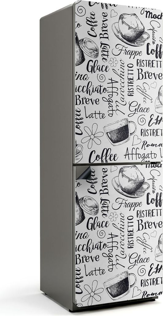 Kaffeetassen-Designs – Magnetische Kühlschrank Abdeckung – Produktbild 