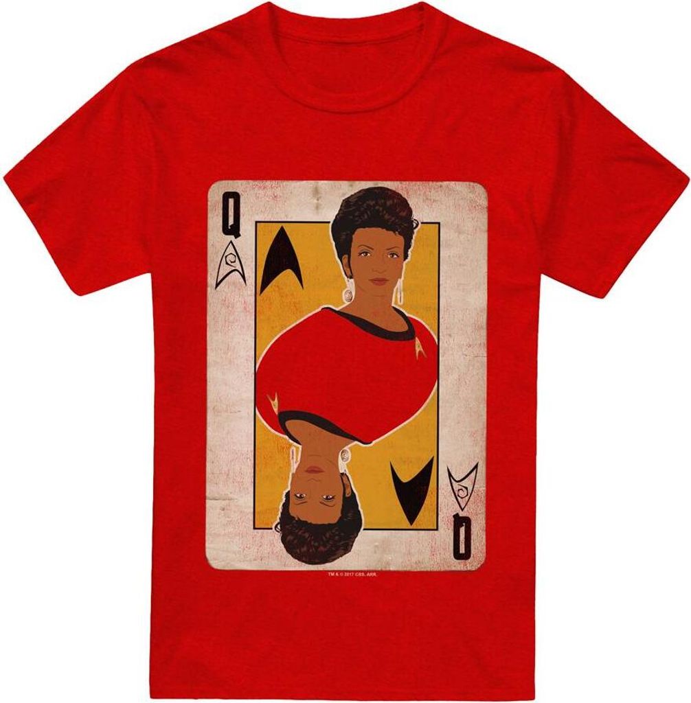 Star Trek - "The Original Series Queen" T-Shirt für Herren/Damen Uni TV17585 (M) (Rot)