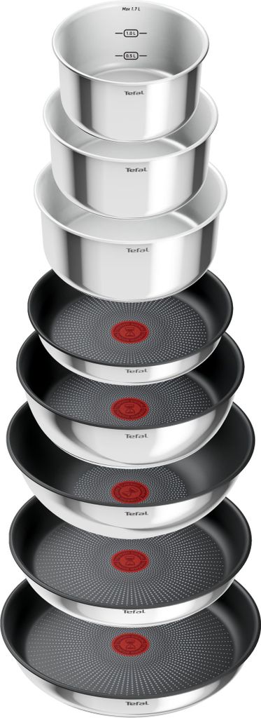 Tefal Ingenio L897SJ04, Zestaw mieszany, Czarny, Stal Zdjęcie produktu 