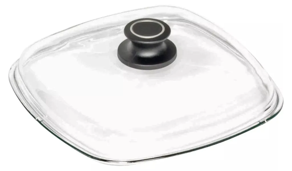 Fini les projections avec le couvercle AMT Gastroguss 28x28 cm en verre
