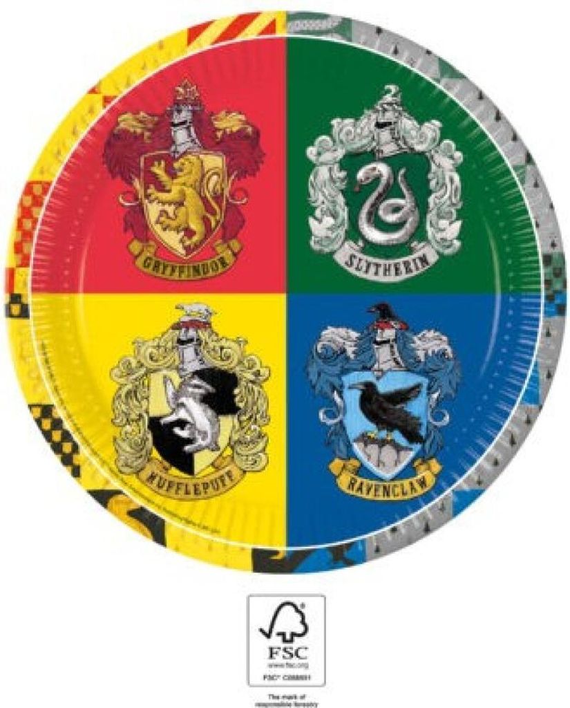 Piatti di carta delle Case di Hogwarts di Harry Potter, 23 Immagine del prodotto 